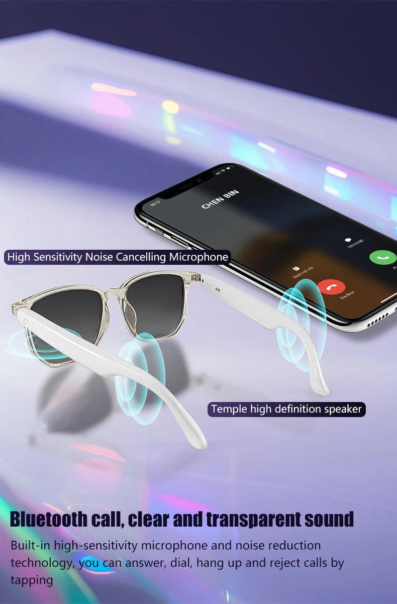 GS03 Upper Smart Glasses - Camera, Video Recording, Bluetooth, Call, Voice Translation, AI Assistant