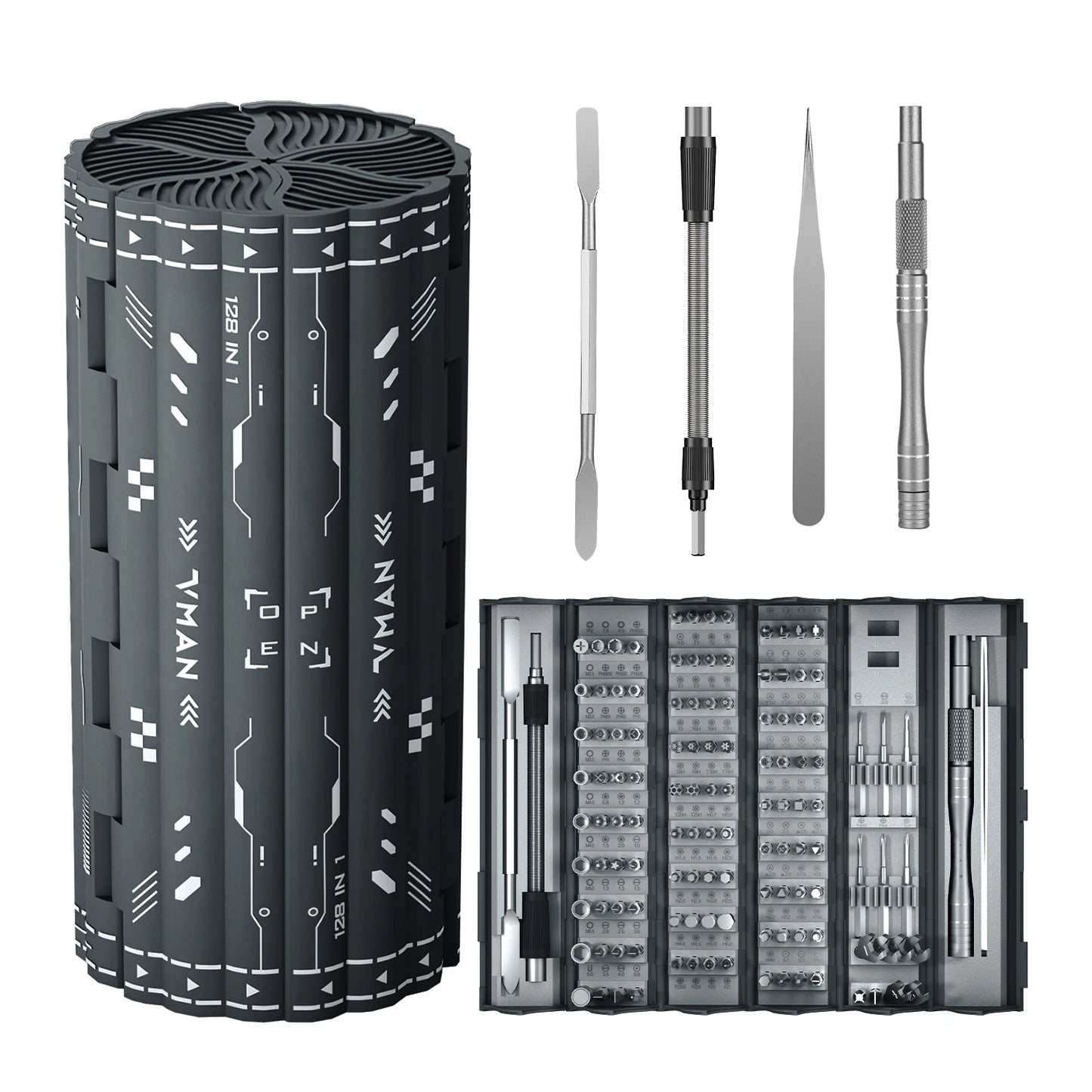 128 In 1 Precision Screwdriver Set,Professional Magnetic Repair Tool Kit For Computer,Laptop,Macbook,Game Console,Men Tools Gift