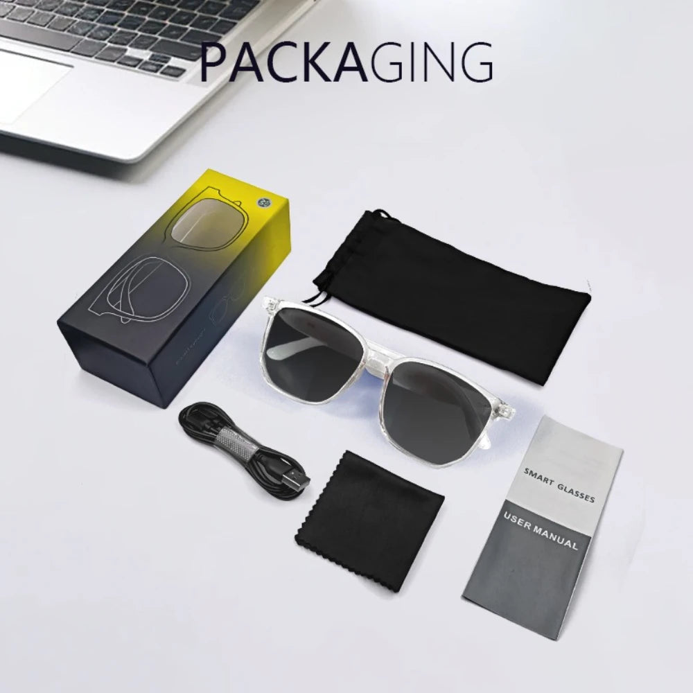 GS03 Upper Smart Glasses - Camera, Video Recording, Bluetooth, Call, Voice Translation, AI Assistant