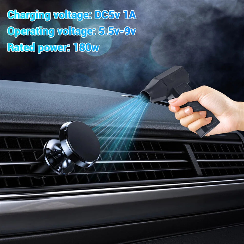 130000RPM Mini Turbo Jet Fan Electric Air Duster Adjustable wind speed Portable Turbo Violent Blower Rechargeable Car Cleaning