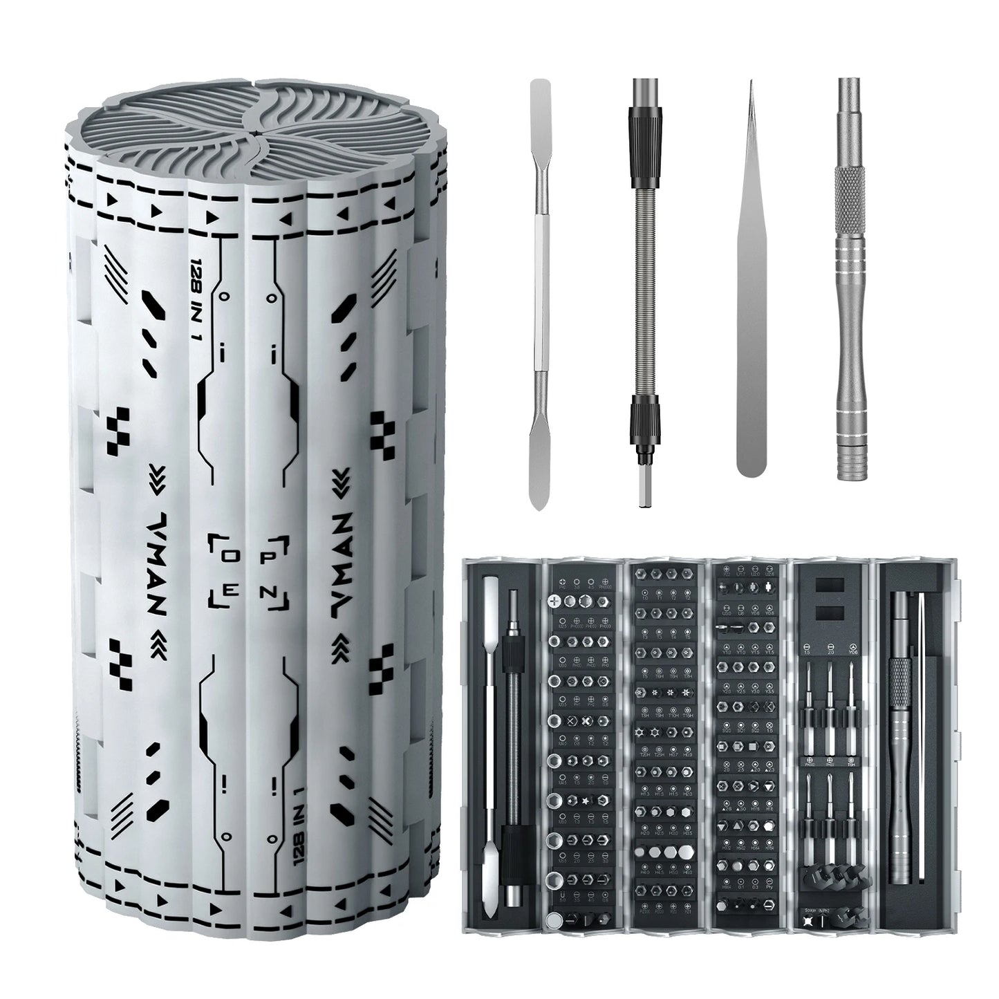 128 In 1 Precision Screwdriver Set,Professional Magnetic Repair Tool Kit For Computer,Laptop,Macbook,Game Console,Men Tools Gift