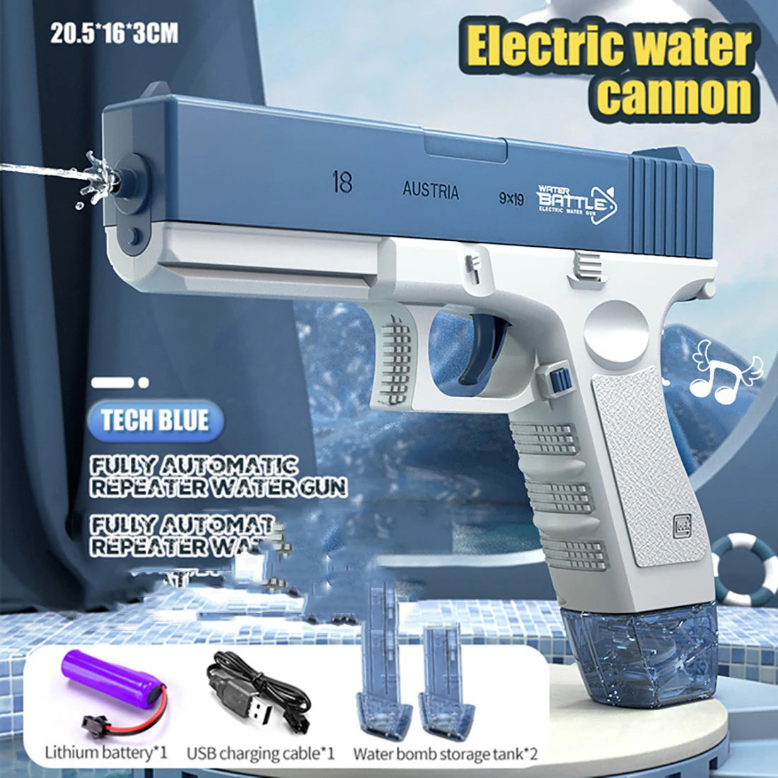 Electric Tatic Water Gun 🌊 Water Battle