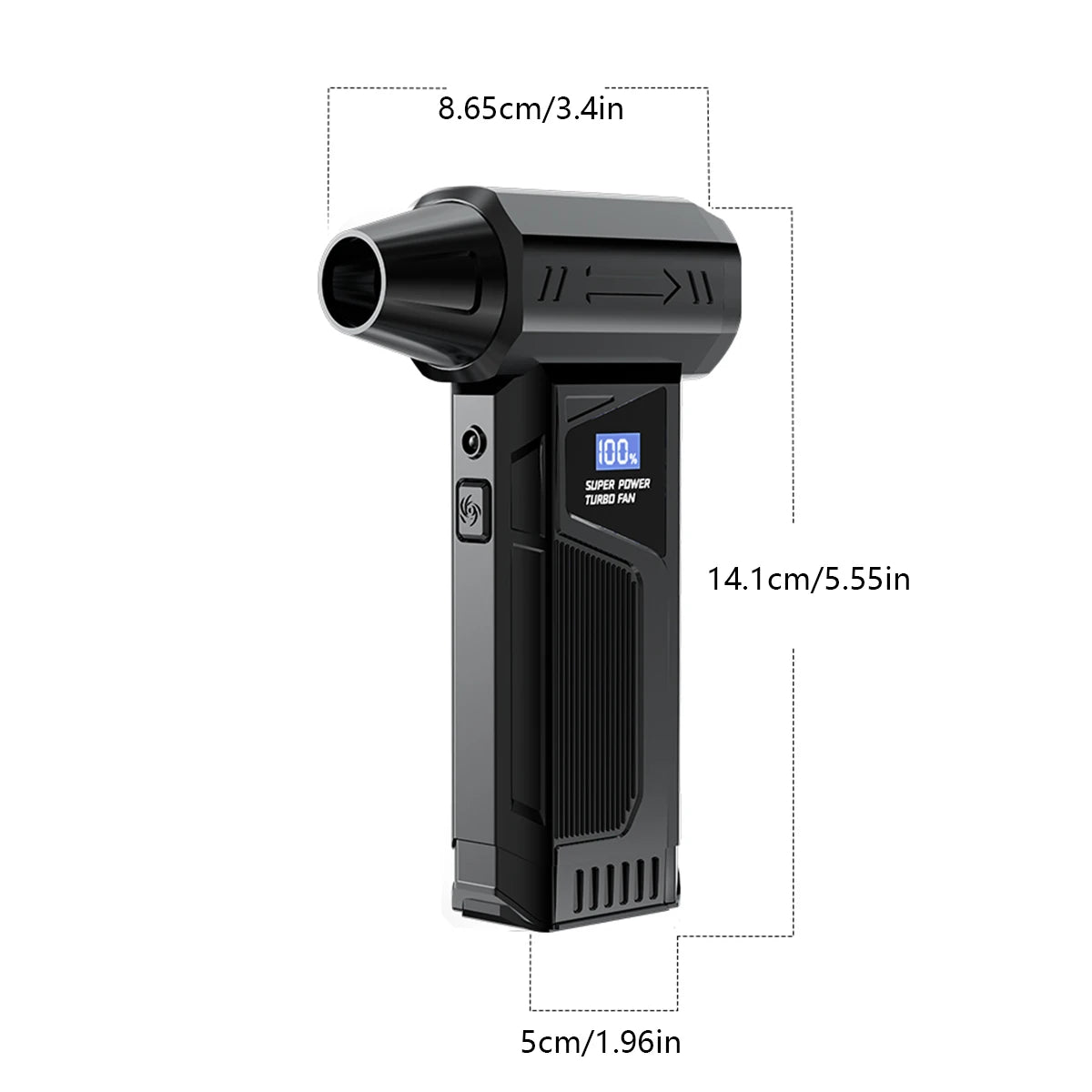 M4Pro Turbo Jet Blower - 52m/s Hurricane Wind w/ 99,000 RPM Brushless Motor | 8000mAh IP54 Dustproof (Souffleur Air Puissant)