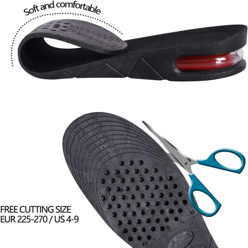 Height Increase Insole Invisible Heightening Template Air Cushion Shoe Inserts Variable Height Insoles Adjustable Foot Pad