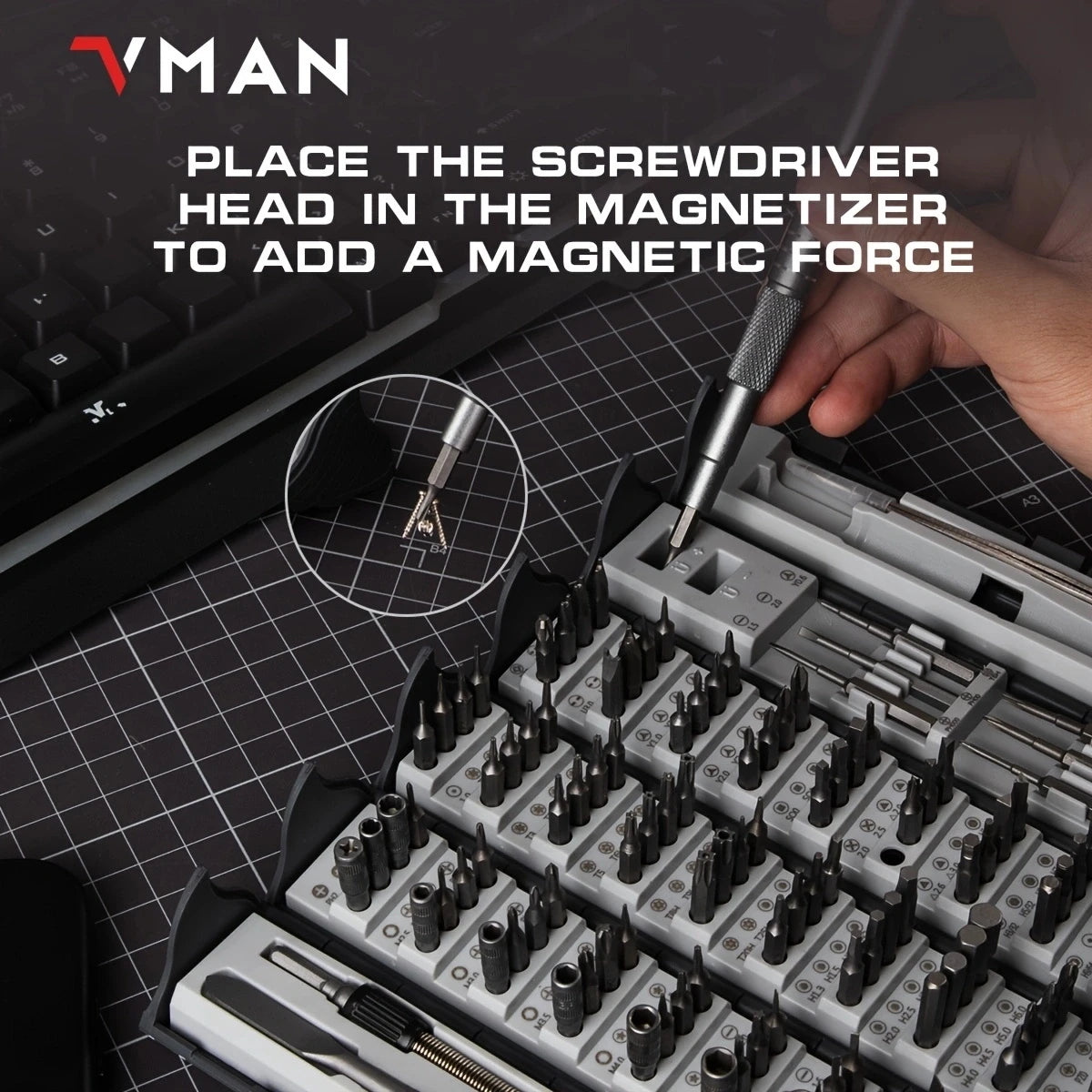 128 In 1 Precision Screwdriver Set,Professional Magnetic Repair Tool Kit For Computer,Laptop,Macbook,Game Console,Men Tools Gift