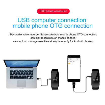 Spy  Watch | 8-256GB Mini Camera Audio Voice Recorder USB Flash Driver Dictaphone Noise Reduce Sound Recording