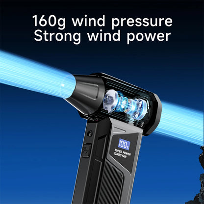 M4Pro Turbo Jet Blower - 52m/s Hurricane Wind w/ 99,000 RPM Brushless Motor | 8000mAh IP54 Dustproof (Souffleur Air Puissant)