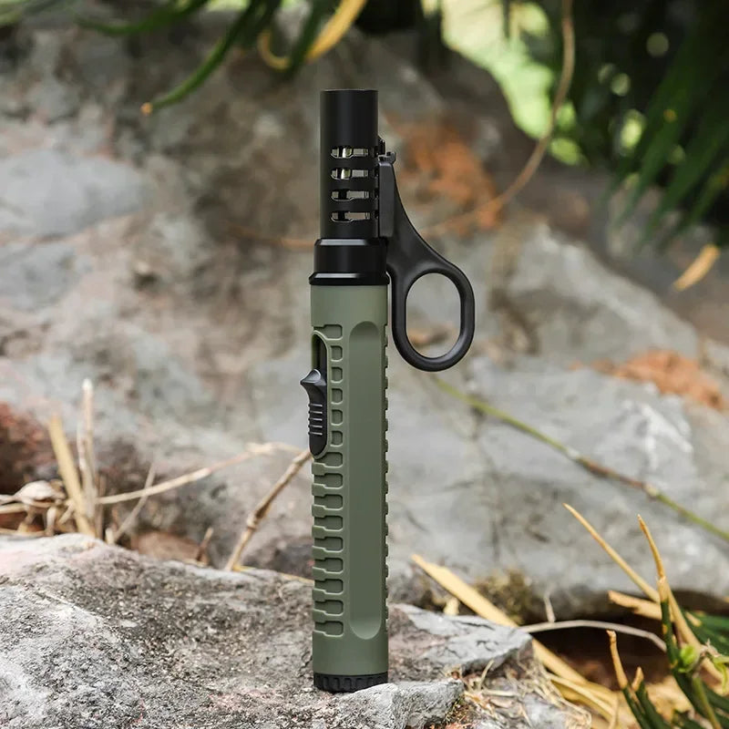 1300° Outdoor Camping Ignition Portable Lighting Gun Stove Accessories Camping Barbecue Flamethrower Inflatable Igniter