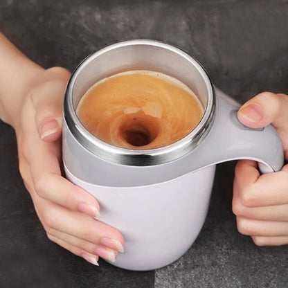 Automatic Stirring Cup Mug Rechargeable Portable Coffee Electric Stirring Stainless Steel Rotating Magnetic Home Drinking Tools