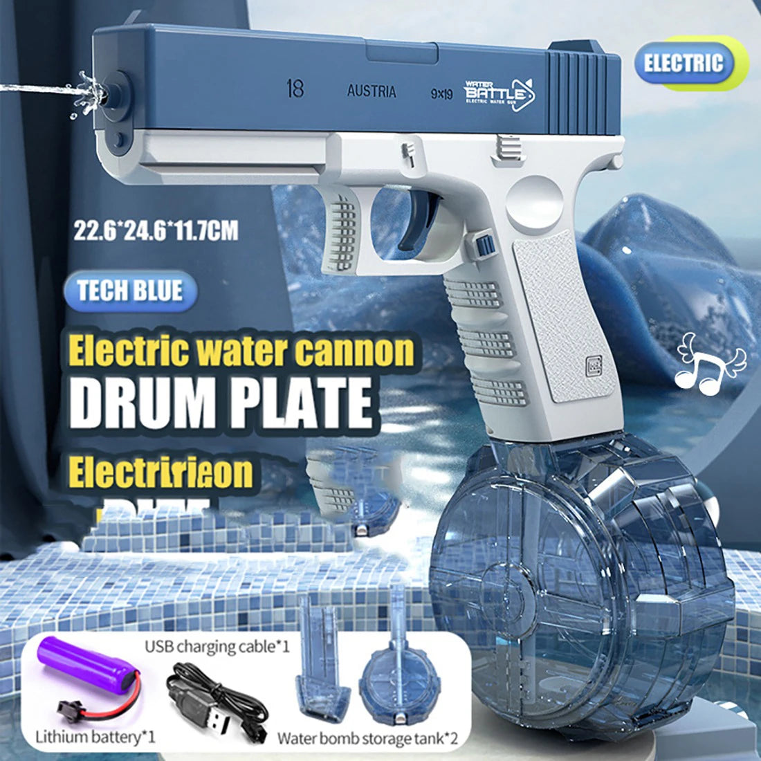 Electric Tatic Water Gun 🌊 Water Battle