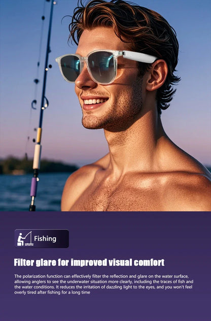 GS03 Upper Smart Glasses - Camera,  Video Recording, Bluetooth, Call, Voice Translation, AI Assistant