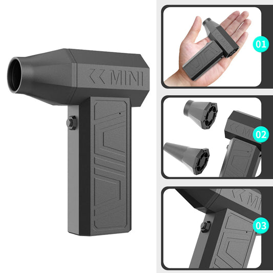 Air Duster Brushless Motor Turbo Blower 105000RPM Rechargeable Multifunctional 4000mAh for Pet Hair Drying