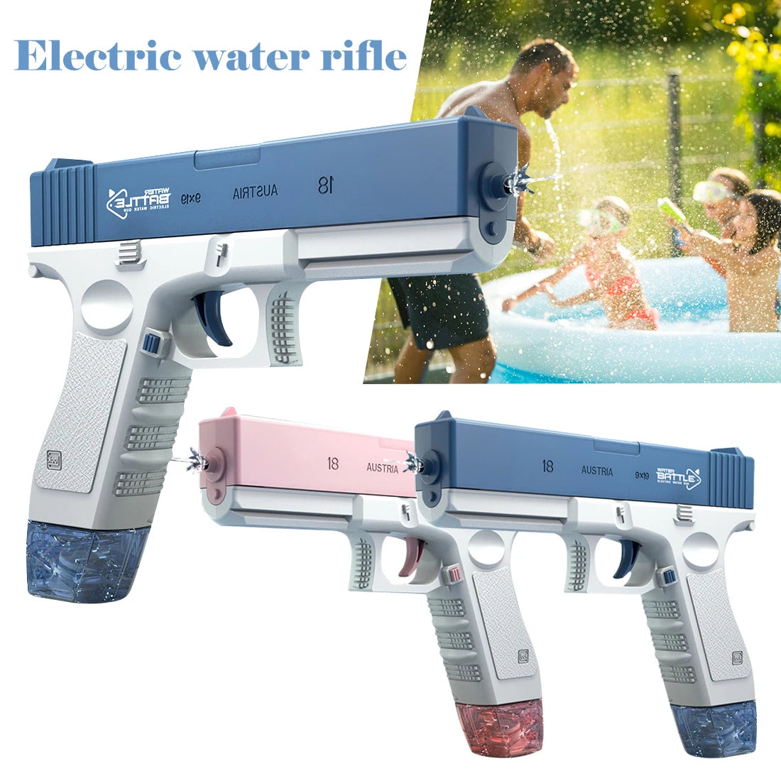 Electric Tatic Water Gun 🌊 Water Battle