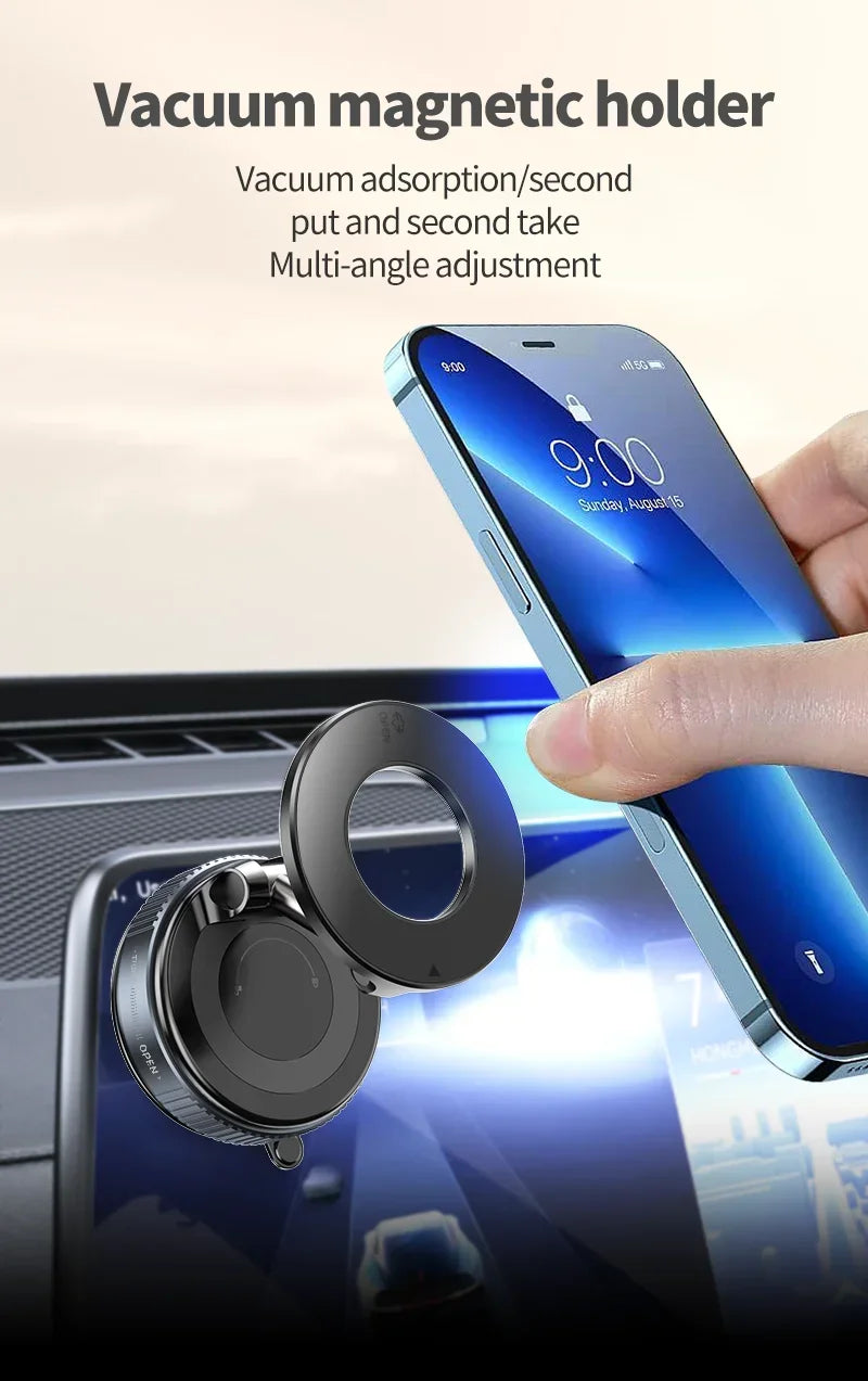 Xiaomi Magnetic Vacuum Car Phone Holder 360° Rotation Suction Cup Navigation Stand Bracket Car Holder For Bath/Car Universal NEW
