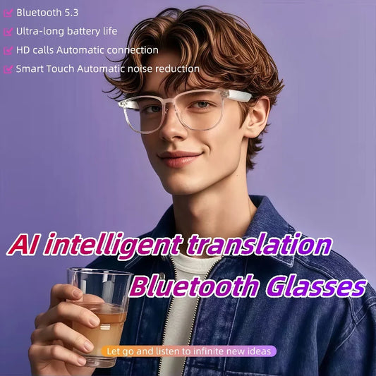 GS03 Upper Smart Glasses - Camera,  Video Recording, Bluetooth, Call, Voice Translation, AI Assistant