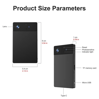 Mini Wireless HD 1080P Home Security Camera  - Night Vision, Private Monitoring, Wifi Camera