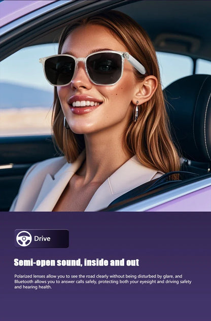 GS03 Upper Smart Glasses - Camera,  Video Recording, Bluetooth, Call, Voice Translation, AI Assistant