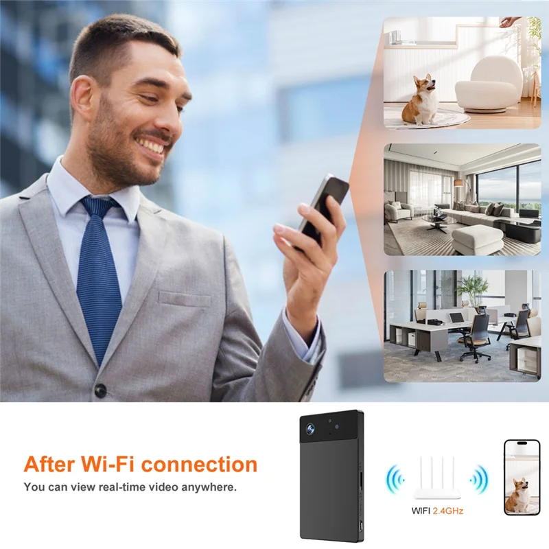 Mini Wireless HD 1080P Home Security Camera  - Night Vision, Private Monitoring, Wifi Camera