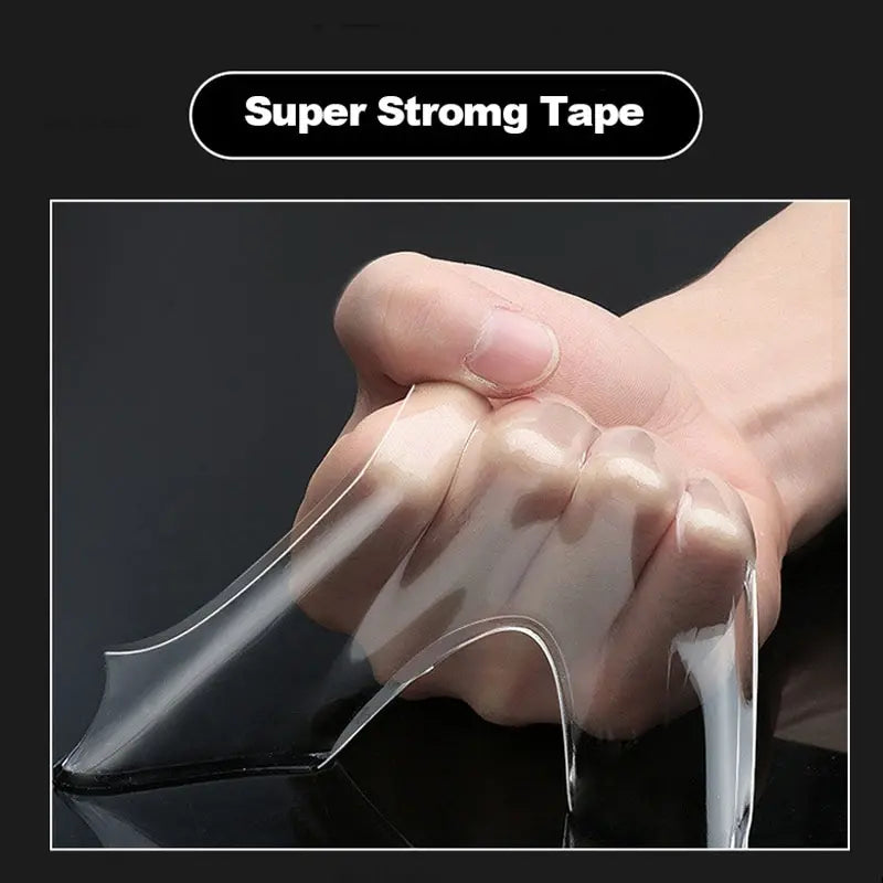Nano Tape | Super Strong Double-Sided Adhesive Tape, Transparent, Reusable, Waterproof and Heat Resistance