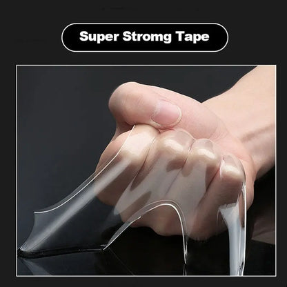 Nano Tape | Super Strong Double-Sided Adhesive Tape, Transparent, Reusable, Waterproof and Heat Resistance