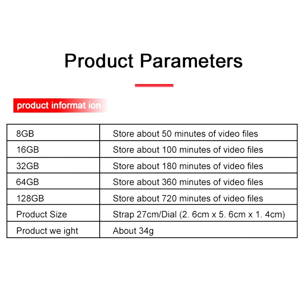 Spy  Watch | 8-256GB Mini Camera Audio Voice Recorder USB Flash Driver Dictaphone Noise Reduce Sound Recording