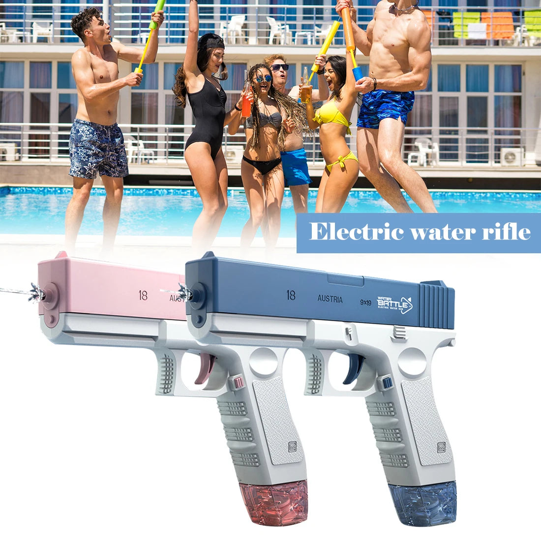 Electric Tatic Water Gun 🌊 Water Battle