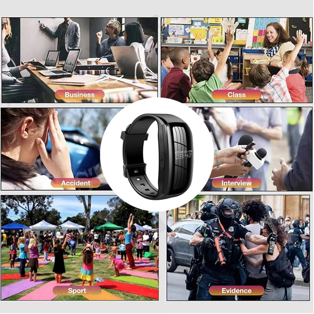 Spy  Watch | 8-256GB Mini Camera Audio Voice Recorder USB Flash Driver Dictaphone Noise Reduce Sound Recording