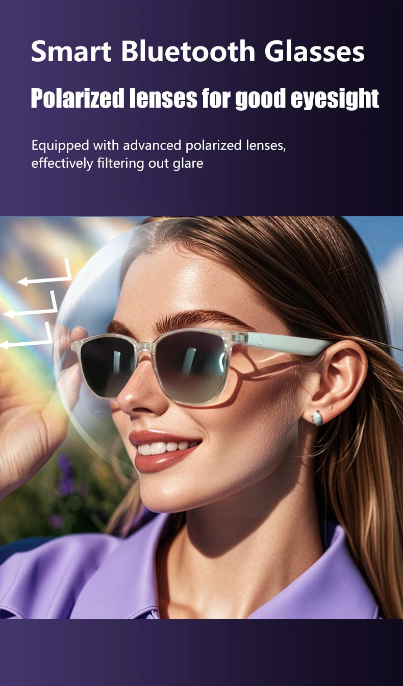 GS03 Upper Smart Glasses - Camera,  Video Recording, Bluetooth, Call, Voice Translation, AI Assistant