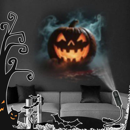 Halloween USB  Micro Projector - 360 Degree Rotating Stick - Halloween Light Decoration For Any Surface.