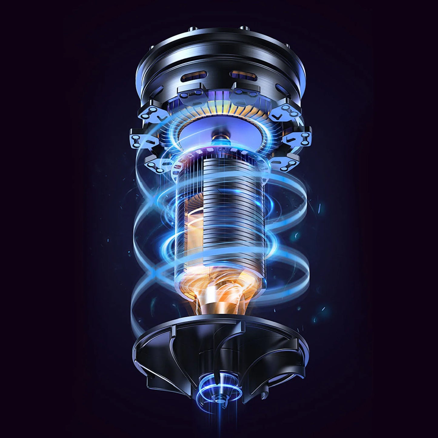 Air Duster Brushless Motor Turbo Blower 105000RPM Rechargeable Multifunctional 4000mAh for Pet Hair Drying