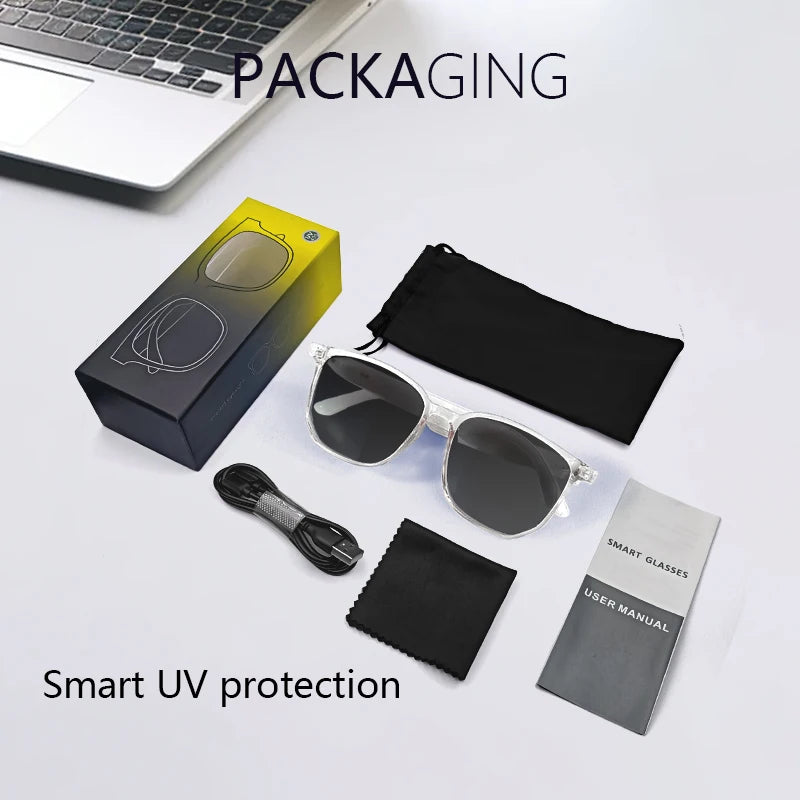 GS03 Upper Smart Glasses - Camera,  Video Recording, Bluetooth, Call, Voice Translation, AI Assistant