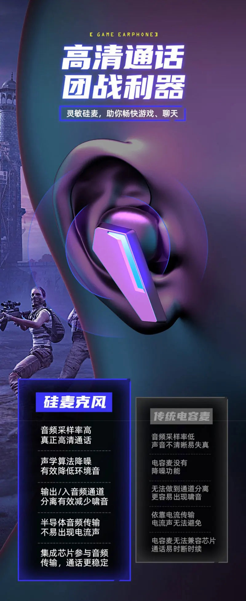 MIJIA M10 | Game Ear Waterproof Bluetooth Earphones | Exclusive Asia Imported