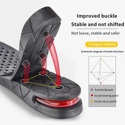 Height Increase Insole Invisible Heightening Template Air Cushion Shoe Inserts Variable Height Insoles Adjustable Foot Pad