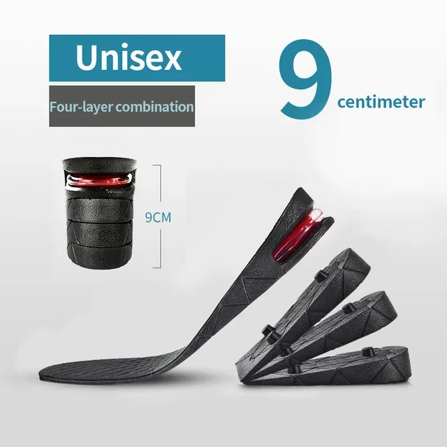 Height Increase Insole Invisible Heightening Template Air Cushion Shoe Inserts Variable Height Insoles Adjustable Foot Pad