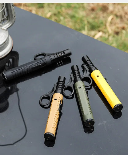 1300° Outdoor Camping Ignition Portable Lighting Gun Stove Accessories Camping Barbecue Flamethrower Inflatable Igniter