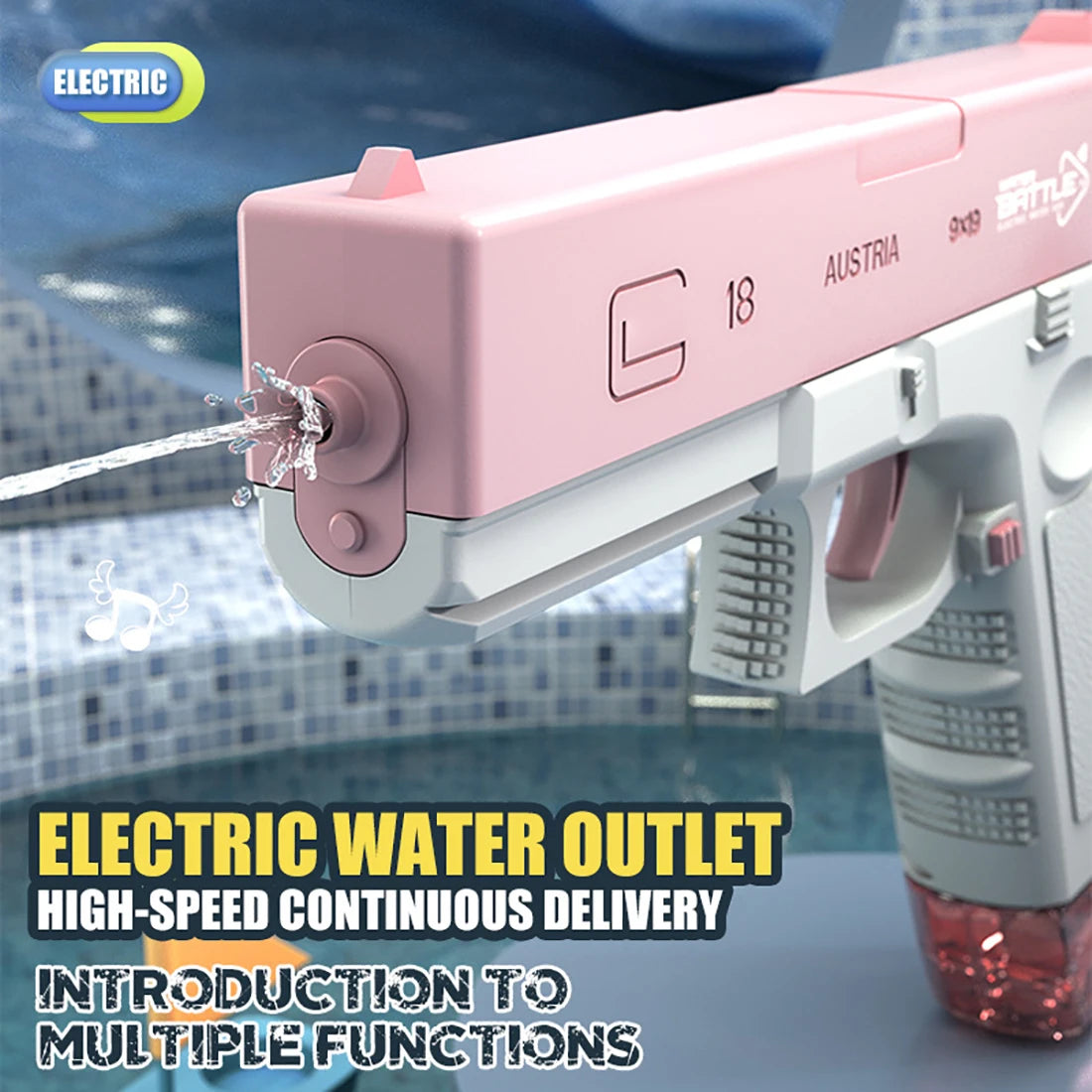 Electric Tatic Water Gun 🌊 Water Battle